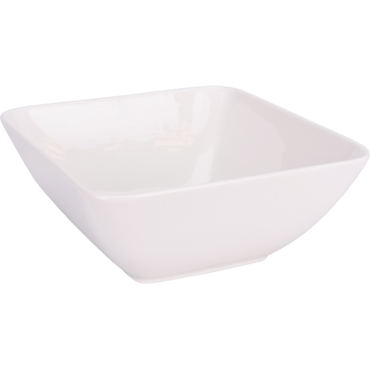 PORCELÁN MÉLYTÁNYÉR 19,3X19X8 CM KRÉM FEHÉR