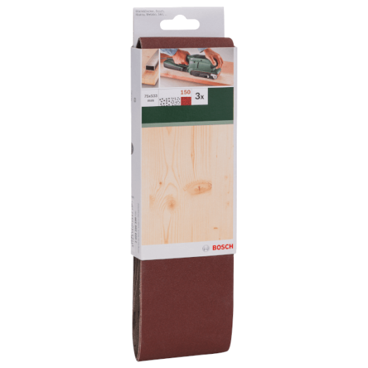 CSISZOLÓSZALAG 3DB 75X533MM G:150 SZORÍTÓKENGYELES