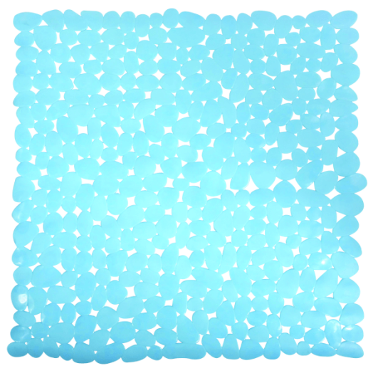 CSÚSZÁSGÁTLÓ ZUHANYTÁLCÁBA 53X53CM, VILÁGOSKÉK, PVC