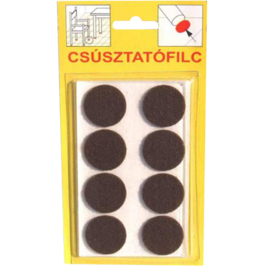 CSÚSZTATÓFILC 17MM, 3001            FEHÉR, ÖNTAPADÓS