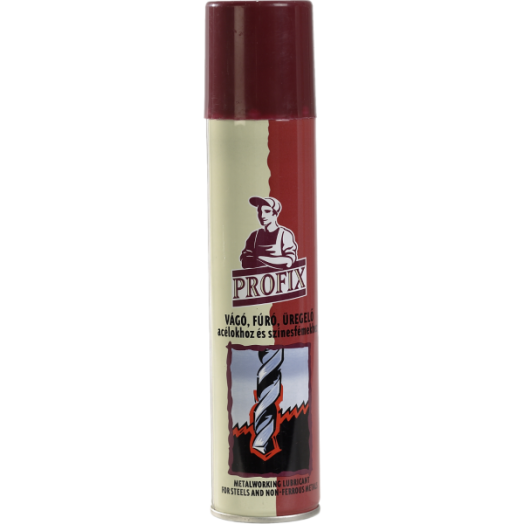 VÁGÓ-FÚRÓ ÉS ÜREGELŐ AEROSOL 300ML  ACÉLHOZ ÉS SZÍNESFÉMEKHEZ, PROFIX
