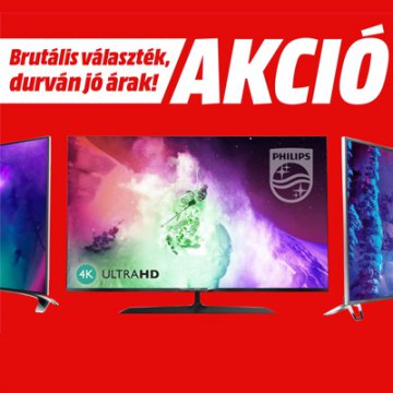Hatalmas akció a Philips 4K televíziókra a Media Marktban!