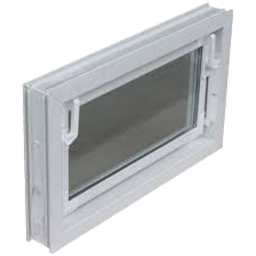 MŰANYAG BUKÓ ABLAK HŐSZIGETELT ÜVEGGEL 100X50CM