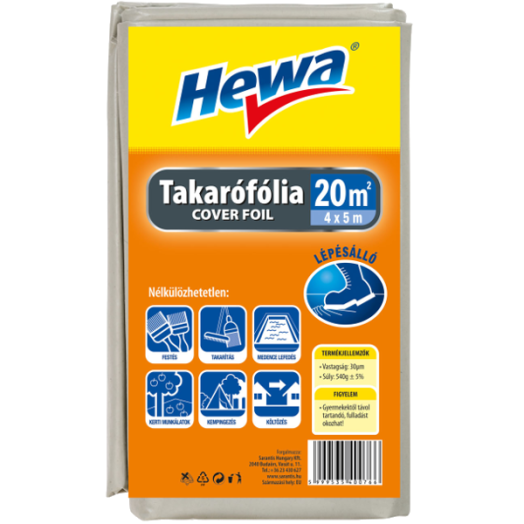 TAKARÓFÓLIA 4X5M LÉPÉSÁLLÓ