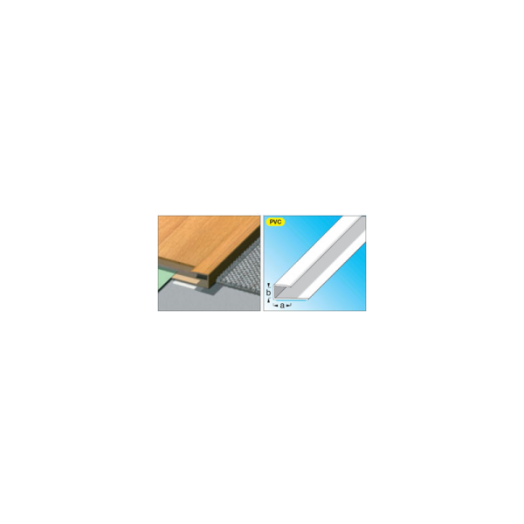 ZÁRÓPROFIL DERÉKSZÖGŰ BÜKK 25X8 1M PVC ÖNTAPADÓS