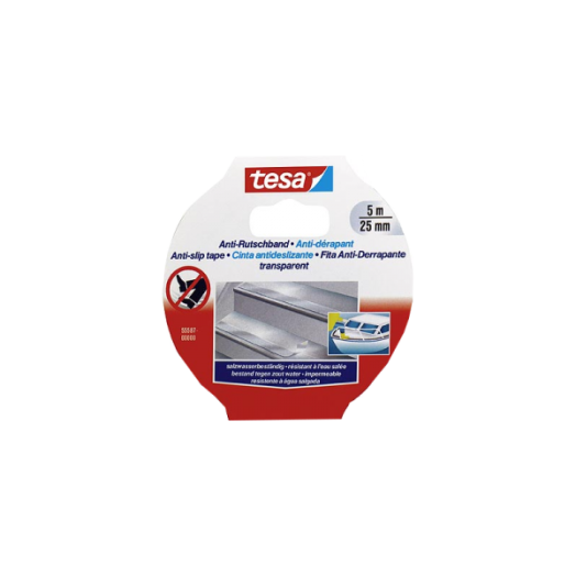 TESA CSÚSZÁSGÁTLÓSZALAG 25MMX5M     ÁTLÁTSZÓ