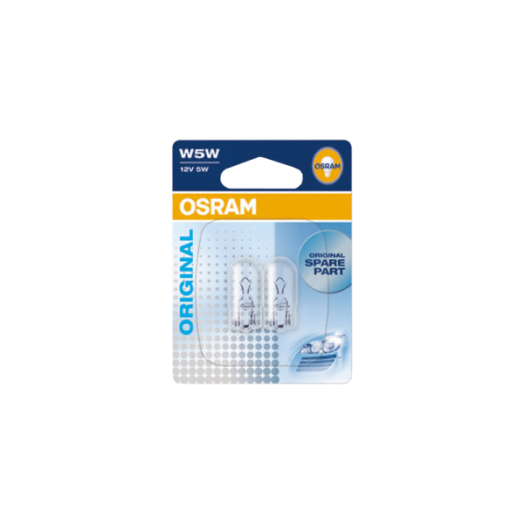 HELYZETJELZŐ W5W, FOGL.NÉLK., OSRAM 12V/5W, W2,1X9,5D, BLISZTER 2DB