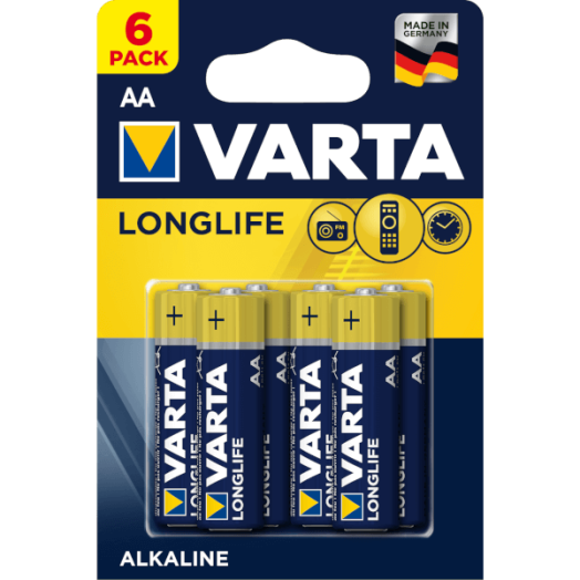 LONGLIFE 6AA 1,5V 2550MAH           ELEM