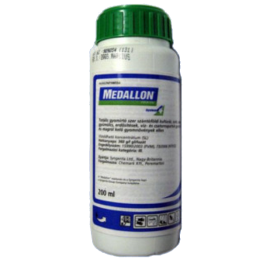 MEDALLON P.E. ÜVEG 0,2 L            GYOMÍRTÓ