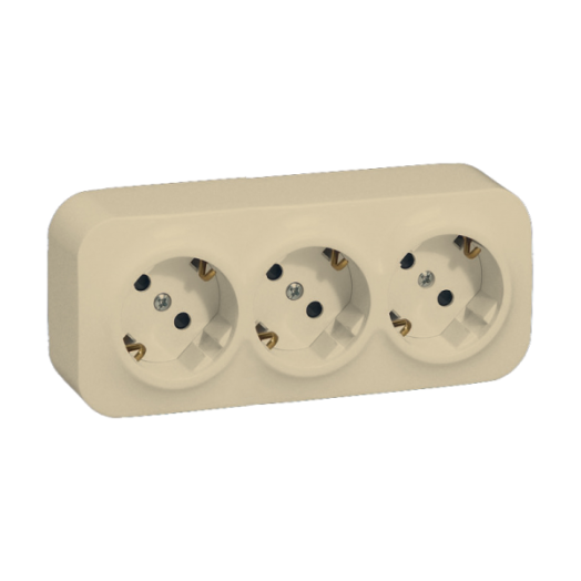 FORIX IP20, FK 3X2P+F ALJZAT 16A GYERMEKVÉDŐS BÉZS