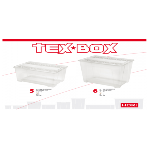 TEX BOX TÁROLÓDOBOZ 57*38*27,2CM    TETŐVEL