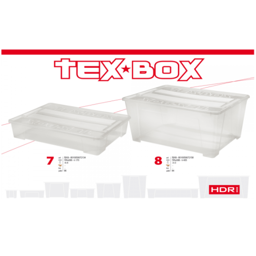 TEX BOX TÁROLÓDOBOZ 78,5X59X40,5CM  TETŐVEL