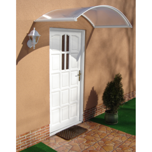 ELŐTETŐ ÍVELT RONDO 90N PC FEHÉR 4MM 158X90X28,5 CM