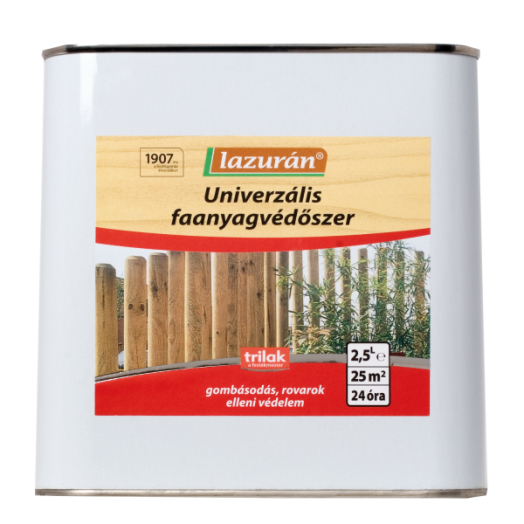 LAZURÁN UNIVERZÁLIS FAANYAGVÉDOSZER 2,5 L,SZÍNTELEN,OLDÓSZ. (R:223384)