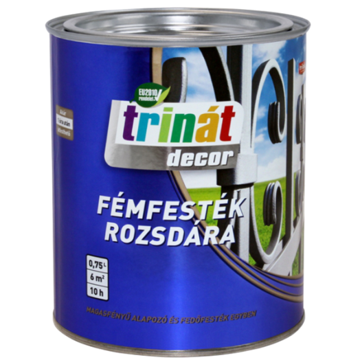 TRINÁT DECOR FÉMFESTÉK ROZSDÁRA 0,75L FEHÉR