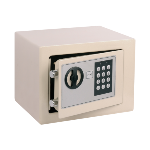 BÚTORSZÉF ELEKTROMOS 230X170X170MM  FEHÉR                        *KONT*