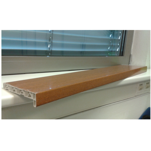 MŰANYAG ABLAKPÁRKÁNY TÖLGY 124X25CM