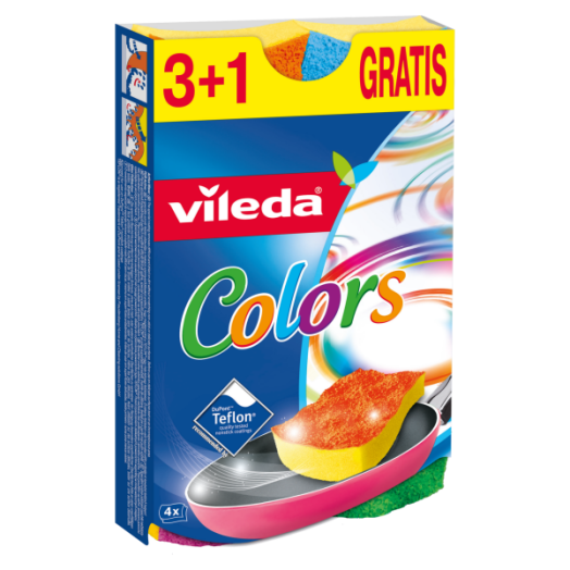 VILEDA MOSOGATÓSZIVACS 3+1DB, COLOR PUR ACTIVE