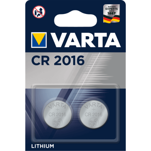 VARTA CR 2016 GOMBELEM              2DB/BLISZTER