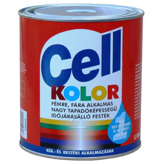 CELLKOLOR ZOMÁNCFESTÉK SELYEMFÉNYŰ 1L OKKER