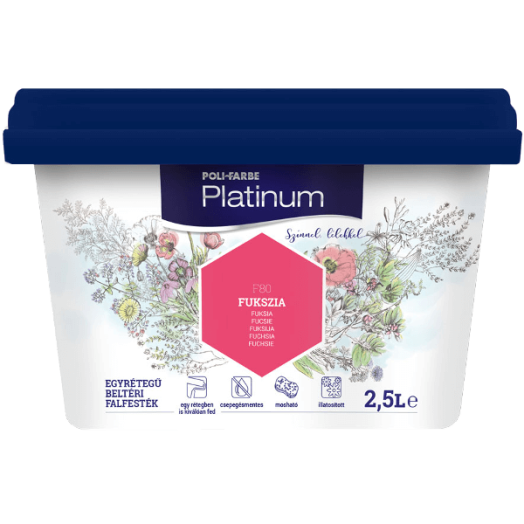 PLATINUM SZÍNES BELTÉRI FALFESTÉK FUKSZIA F80 2,5L R:297237