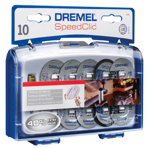 VÁGÓKORONG KÉSZLET 10 RÉSZES DREMEL &quot;EZ SPEEDCLIC&quot;