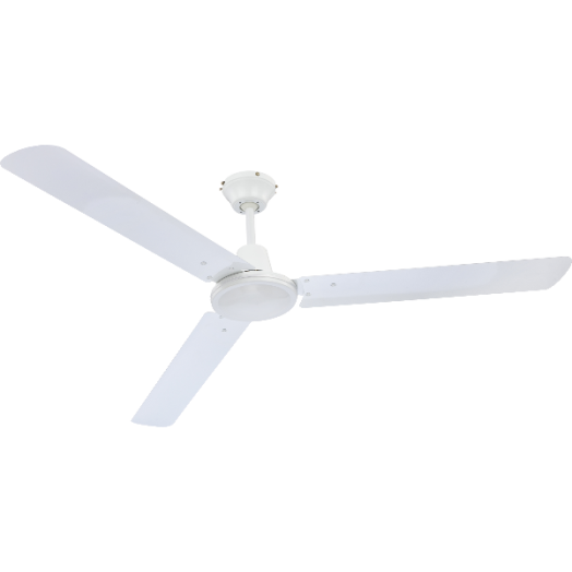 MENNYEZETI VENTILÁTOR D:142CM FEHÉR FÉM LAPÁTTAL,3FOKOZAT,1IRÁNYÚFORGÁS