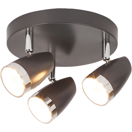 KAREN 3-AS SPOT LED 3X4W ANTRACIT/KRÓM