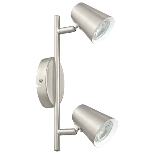 TRAVALE2 GU10LED SPOT MATT NIKKEL 2X3,3W 240LM 28,5X5,6CM