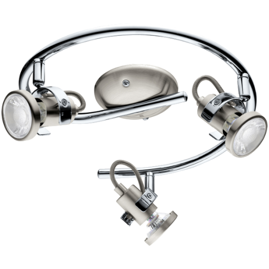 TUKON3 GU10LED MATT NIKKEL MENNY.SPOT 240LM G-FORMA 3X3,3W