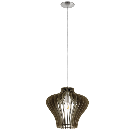 COSSANO2 FÜGGESZTÉK E27 60W IP20 D:38CM ACÉL/FA S.BARNA