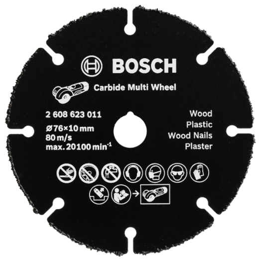 BOSCH VÁGÓTÁRCSA MULTI KARBID 76MM