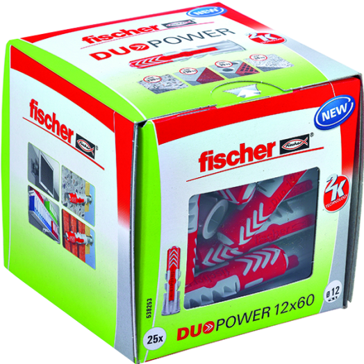 DŰBEL 12X60MM 25 DB &quot;DUOPOWER&quot; FISCHER