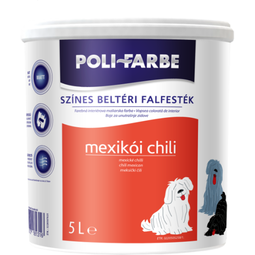 POLI-FARBE BELTÉRI FALFESTÉK 5L MEXIKÓI CHILI
