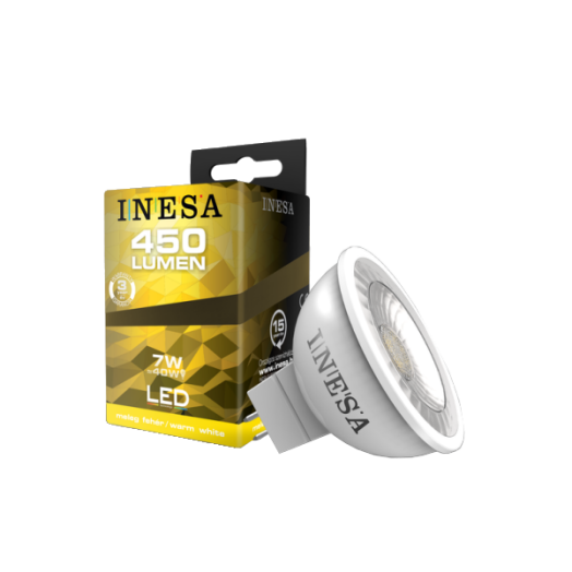 SPOT LED FÉNYFORRÁS MR16, 7W, 3000K