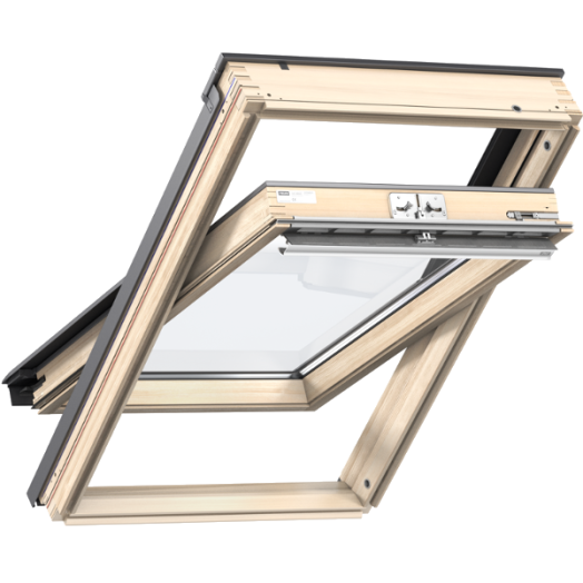 VELUX TETŐTÉRI ABLAK 55X78CM GZLCK021051 FELSŐ KILINCCSEL