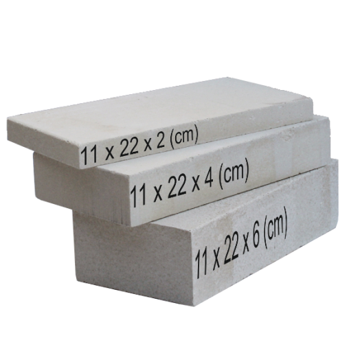 SAMOTT TÉGLA FEHÉR 11X22X2 CM