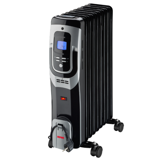 OLAJRADIÁTOR 9 TAGÚ LCD KIJELZŐVEL 2000 W PRÉMIUM HOR 2000/9/4/D