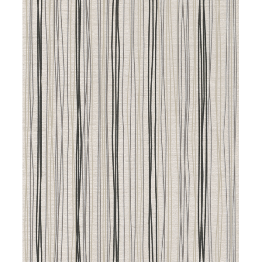 NEW TEMPTAION VLIES TAPÉTA 454130 FEKETE CSÍKOS BEIGE
