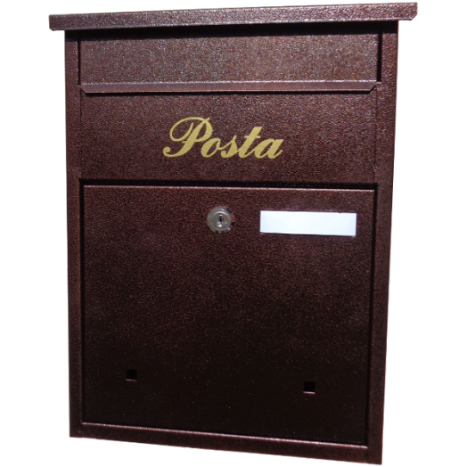 POSTALÁDA KLASSZIK ANTIK BARNA 275/300X80X385MM