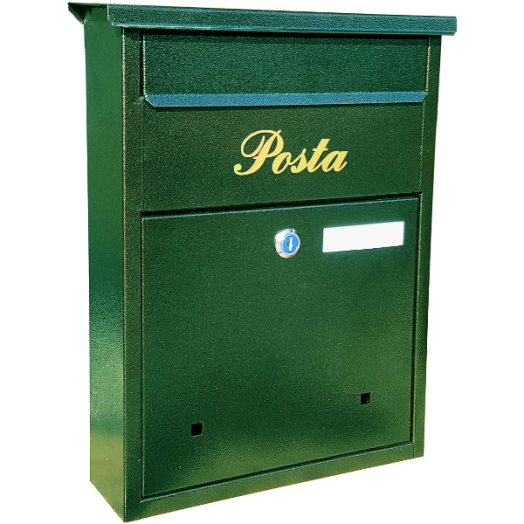 POSTALÁDA KLASSZIK SÖTÉTZÖLD 275/300X80X385MM
