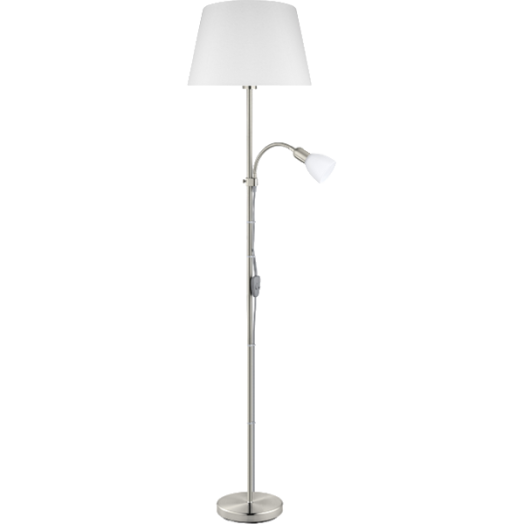 CONESA ÁLLÓLÁMPA E27 60W+E14 40W MATT NIKKEL FÉNYFORRÁS NÉLKÜL