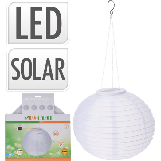 SZOLÁR PARTY LÁMPÁS D:28CM, 1XAAA, 1,2V NI-MH, 200MAH ELEMMEL (TARTOZÉK)