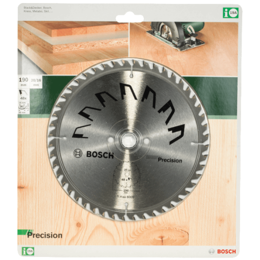 KÖRFŰRÉSZLAP D:190MM PRECISION