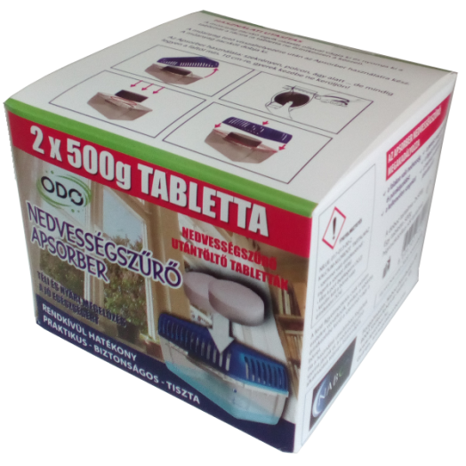 ABSZORBER PÁRAMENTESÍTŐ UTÁNTÖLTŐ 2X500G/CSOMAG
