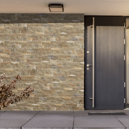 BEL/KÜ.FALBURKOLÓ RUGGED LEDGESTONE BARNA,0,52M2/CS, 50,5X14,7CM *KAP*