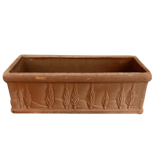 VIRÁGLÁDA CIPRUS AGYAG, 38X15X13CM