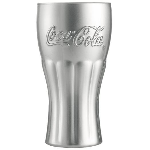 COCA-COLA ÜDÍTŐS POHÁR 0,37L EZÜST