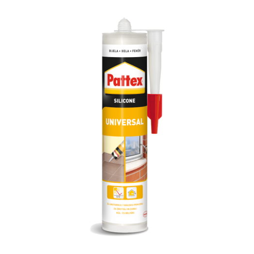 PATTEX UNIVERZÁLIS SZILIKON RAGASZTÓ 280ML ÁTLÁTSZÓ