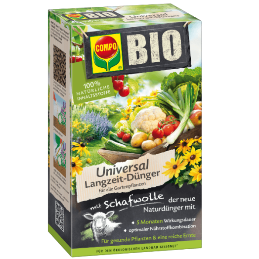 COMPO BIO SZERVESTRÁGYA GYAPJÚVAL HOSSZÚ HATÁSÚ 4KG